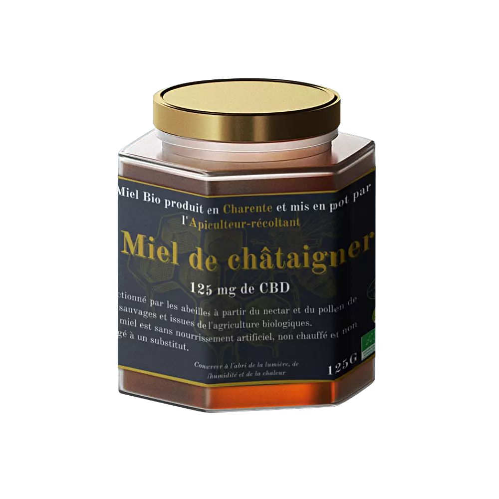 Miel CBD châtaignier 125g Bio