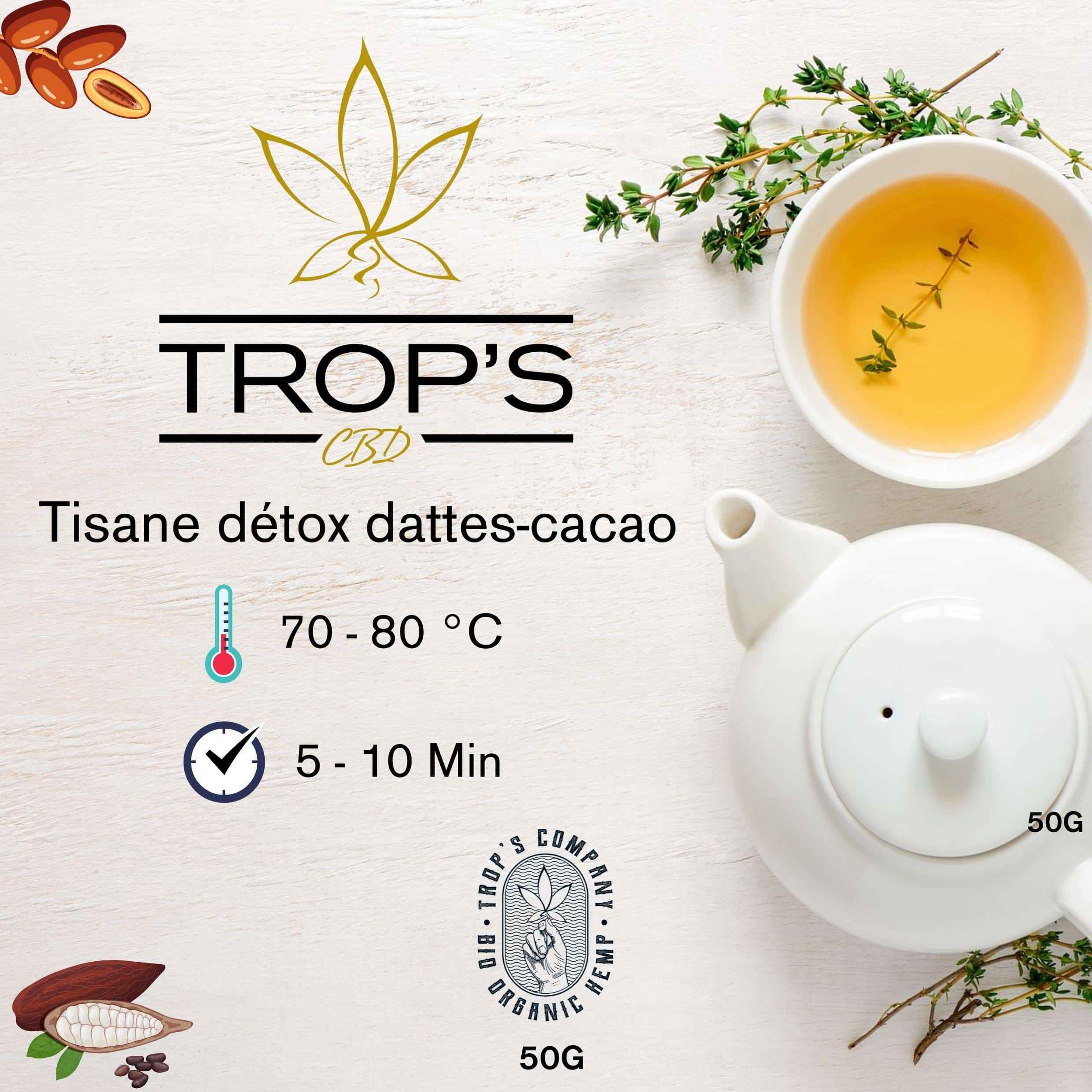 TISANE DETOX DATTES-CACAO 50G