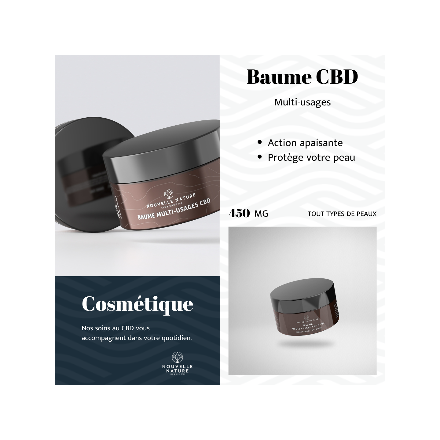 Baume multi-usage CBD CBG